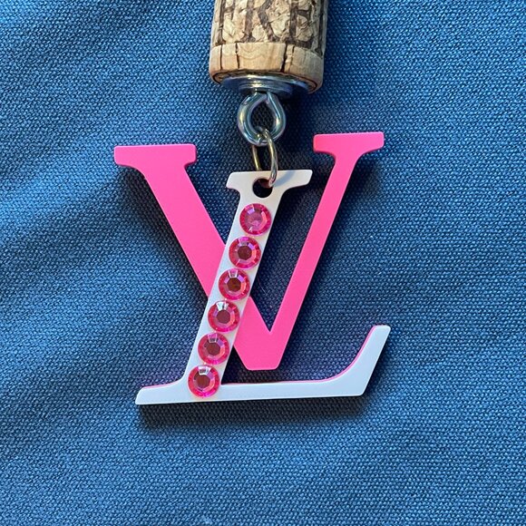 LV Bogg Champagne Cork Key Chain-LV Fancy Key Ring-New! - Picture 2 of 4